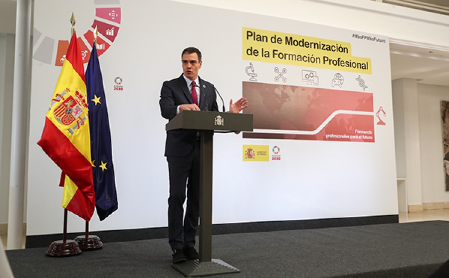 Pedro Sánchez presenta el Plan de modernización de la Formación Profesional dotado con 1.500 millones de euros